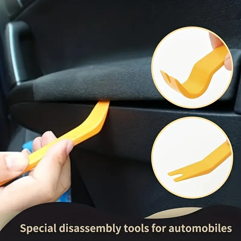 Bộ công cụ giải phóng mặt bằng tự động, không có xước, để tháo bảng điều khiển cửa, Chốt, Kẹp, Đinh tán đẩy, Dụng cụ cơ khí cơ bản, để sửa chữa và bảo trì tự làm dễ dàng 3