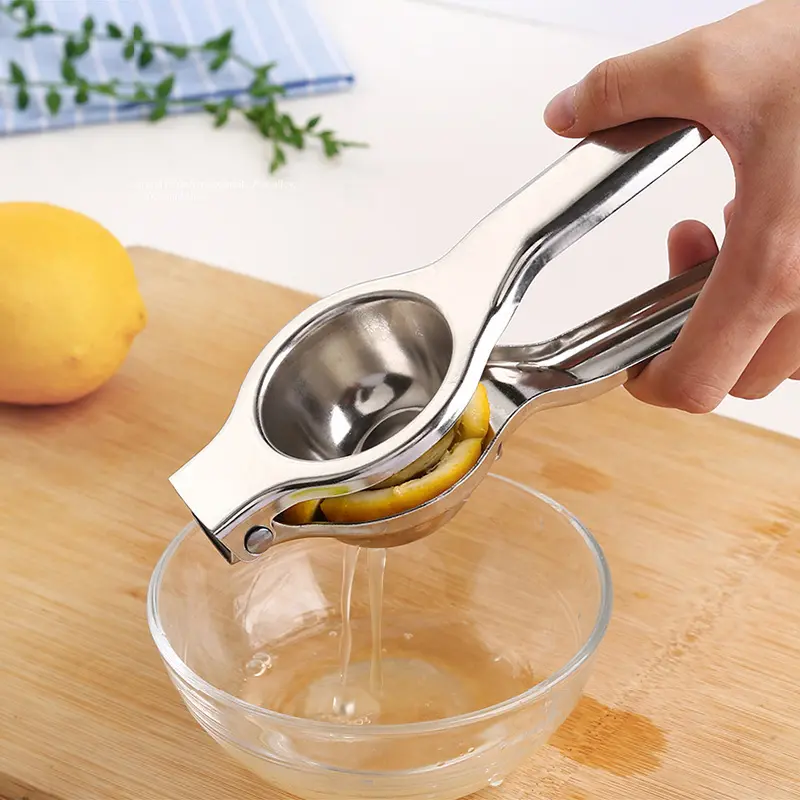 1pcs Stainless Steel Lemon Squeezer Hand Manual Juicer Kitchen Tools for Lime Lemon Orange Fruits Juicer Lemon Press Citrus Squeezer