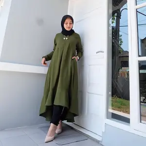 Fashion  Wanita Nada tunik Jumbo Polos