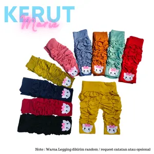 3 PC LEGGING KERUT ANAK KARAKTER MARIE // CELANA ANAK PEREMPUAN 0-5 TAHUN Bunda Bayi Balita Cewek