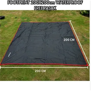 Footprint Alas tenda 200x200cm Waterproof Camping Outdoor footprint tenda