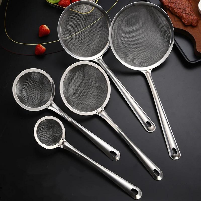 Colander Pemegang Panjang, Bahan Keluli Tahan Karat, Saiz Besar, Sesuai ...
