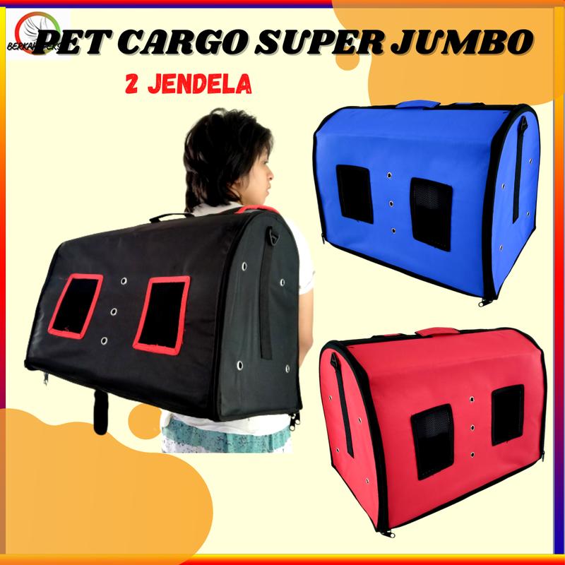 PET CARRIER SUPERJUMBO TAS KUCING ANJING BAG PET 3IN1 KOKOH DAN KUAT WATERPROOF 2