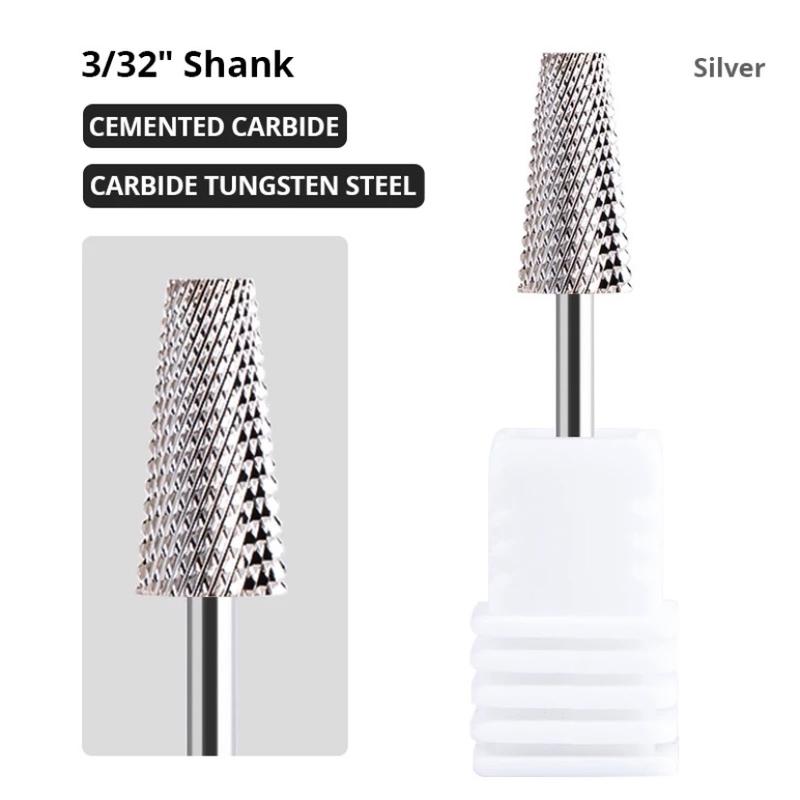 Đầu mài thang titan 5in1 vonfram ( mài gầm móng, mài phá, mài chân móng, mài mịn) không nóng móng, không phạm da, an toàn