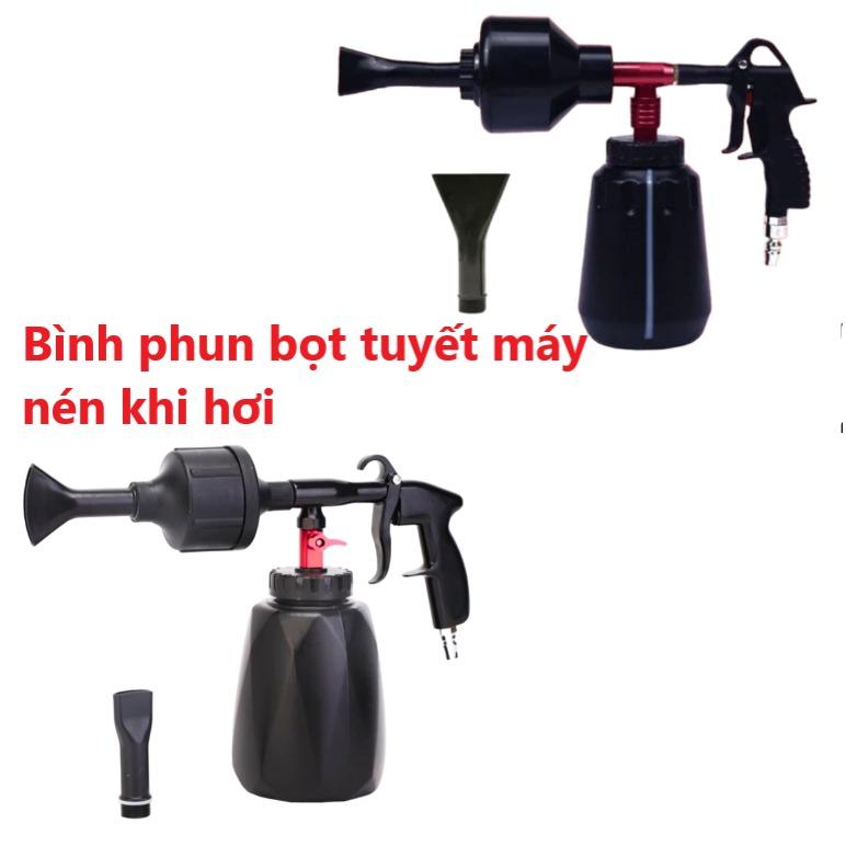 Bình Phun Bọt Tuyết Máy Hơi ,Máy Nén Khí  BRED Tặng Kèm Vòi Mở Rộng Tạo Bọt Tuyết