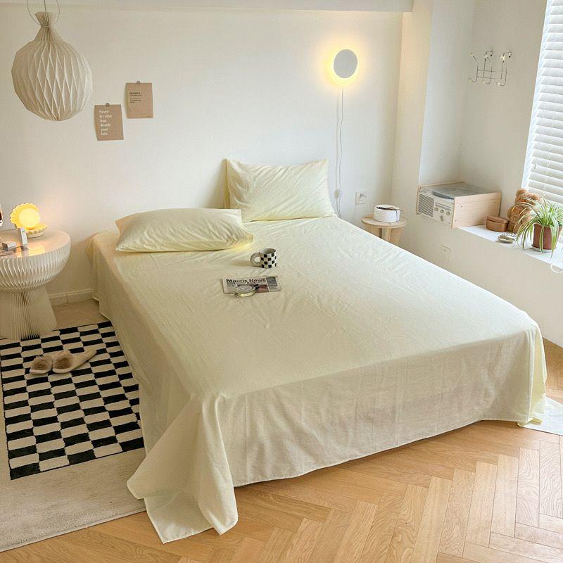 Product Introduction of Ga Trải Giường Đơn, Phong Cách Đơn Giản, Một Mảnh, Thích Hợp Cho Giường Ký Túc Xá, Giường Đơn, Không Vón Cục, Thân Thiện Với Làn Da, Thích Hợp Cho Mùa Hè, Lý Tưởng Cho Giường Sinh Viên, [Giảm Giá Trực Tiếp Từ Nhà Máy] 12