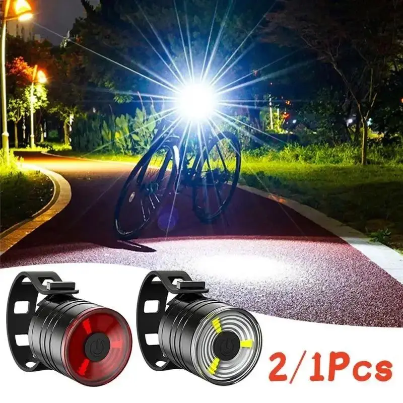 Waterproof Bicycle Taillight, Helmet Light, Night Riding Warning, Rear Light, Bike Accessories, 200 Lumen, 3 Modes