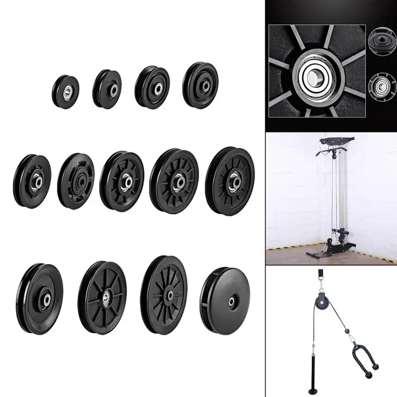Fitness Pulley Wheel Strength Training Accessories Universal for Home Gym Attachments Cable Machine Pulley System Gym Equipment 4