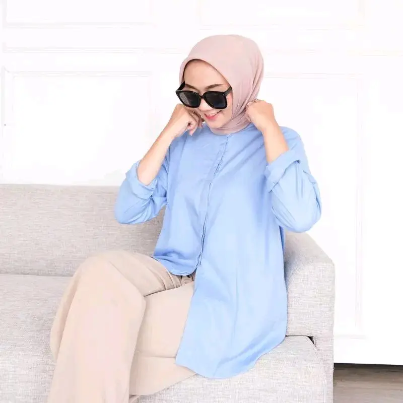 kemeja wanita rayon premium polos kemeja rayon premium kemeja wanita polos Katun rayon 3