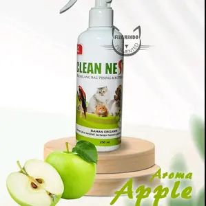 Pet Odor Clean Nest aroma apel 250 ml spray penghilang bau pesing dan pewangi pasir kucing