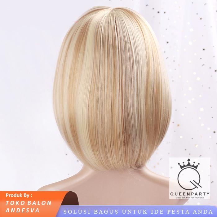 Wig Bob / Rambut Palsu Lurus Allsize / wig costplay Bob / Rambut Lurus Bob Palsu wig 5