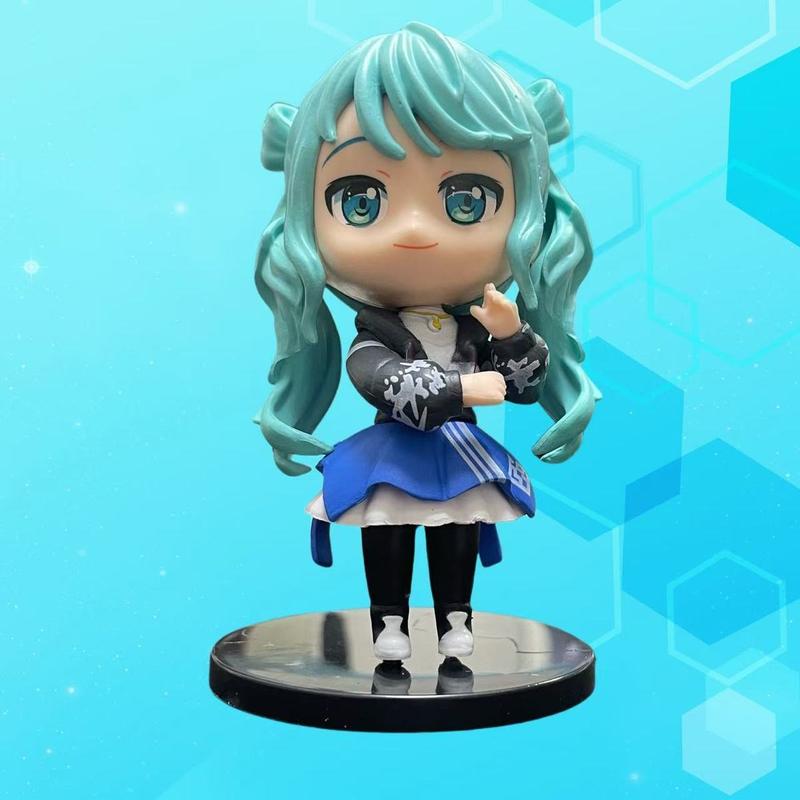 Product Introduction of Mô Hình Nhân Vật Hatsune Tương Lai, Hàng Mới Về, 6 Mũ Nhỏ Quà Tặng Hàng Hóa Anime, Bộ Dụng Cụ Nhà Để Xe Ô Tô, Đồ Trang Trí Mô Hình, Bộ Sưu Tập 1417 Người 21