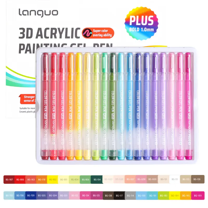 3D Acrylic Gel Pen, Quick-Drying Acrylic Gel Pen, Graffiti Painting...