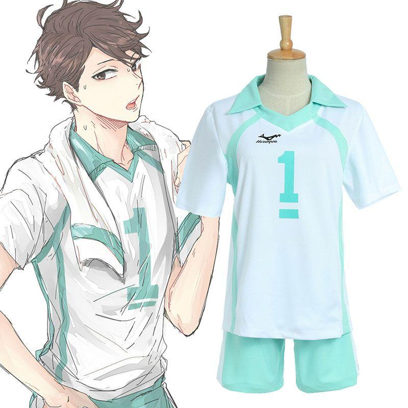 Trang Phục Đồng Phục Johsai Haikyuu Oikawa Aoba Tooru, Trang Phục Thể Thao Hóa Trang, Áo Thi Đấu Số 1 Nam Menswear 1