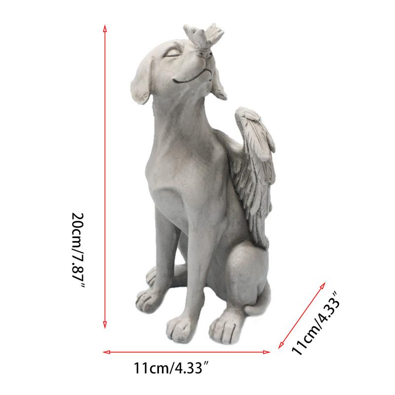 Product Introduction of Dog Angel Pet Memorial Grave Marker Tributed Statue Home Office Garden Decorative Ornament 0