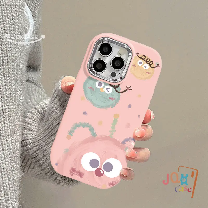 Kartun Manis Indah Bola Monster Titik Case Untuk Infinix Hot 30i 40 30 40i 20 20i 40 Pro Hot 11 10 9 Play 10Lite Smart 6 7 5 8 Plus 8HD 8Pro Tecno Spark 10C GO 2024 10 20C Go 2023 20 Pro Note 40 30 Pop 7 8 Macaron Mode Tren Cover 3