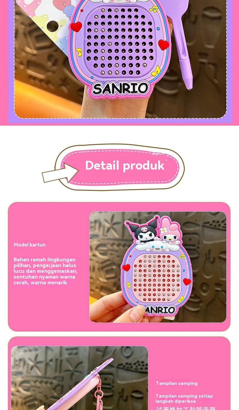 Mainan edukatif anak / papan gambar bola baja magnetik / gantungan kunci kartun / alat penghilang stres