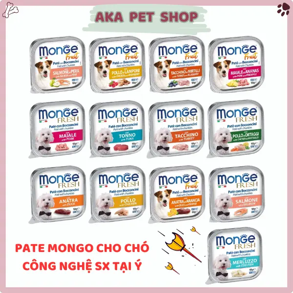 Pate Monge Cho Chó Thơm Ngon Đủ 13 Vị 100g