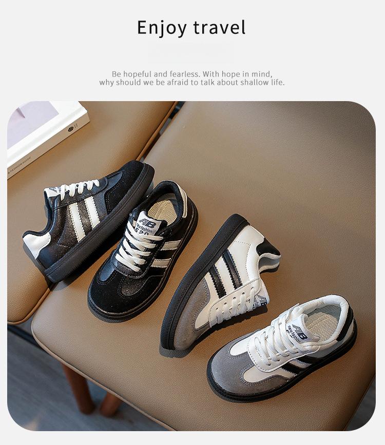 Product Introduction of Boys' Casual Sneaker Autumn 2024 New Children's Soft Bottom Running Shoes Girls' Sneakers Retro Student Shoes 2