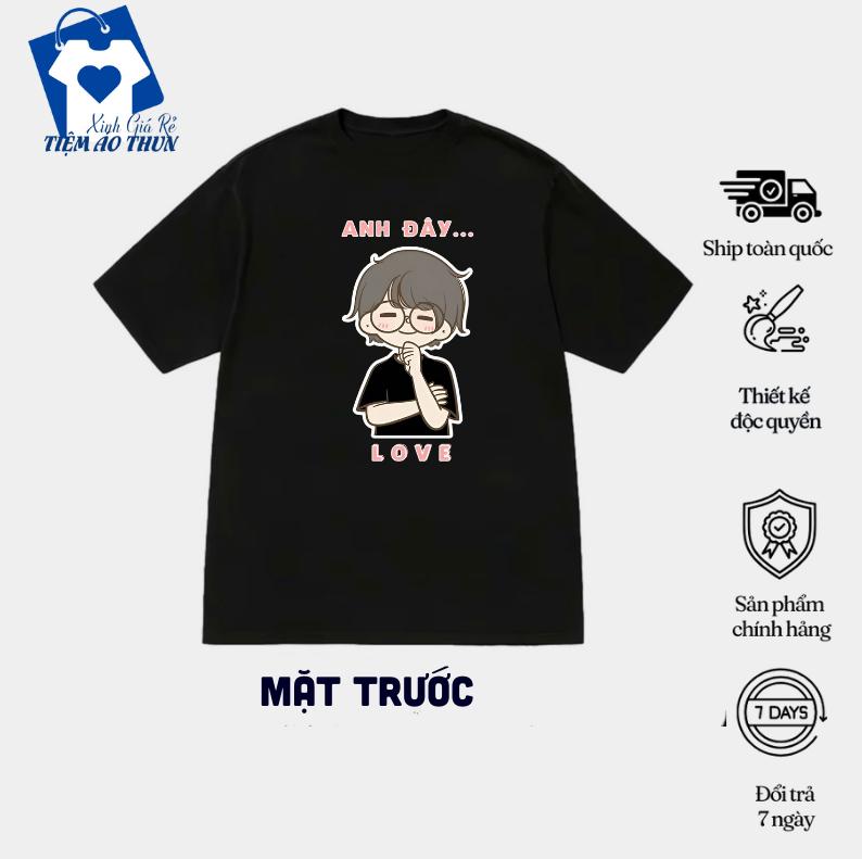 Áo thun cặp  in hình cặp đôi couple Anh Ơi Anh Đây hình in sắc nét chất cotton thoáng mát, thấm hút Cổ Tròn Unisex Menswear 5