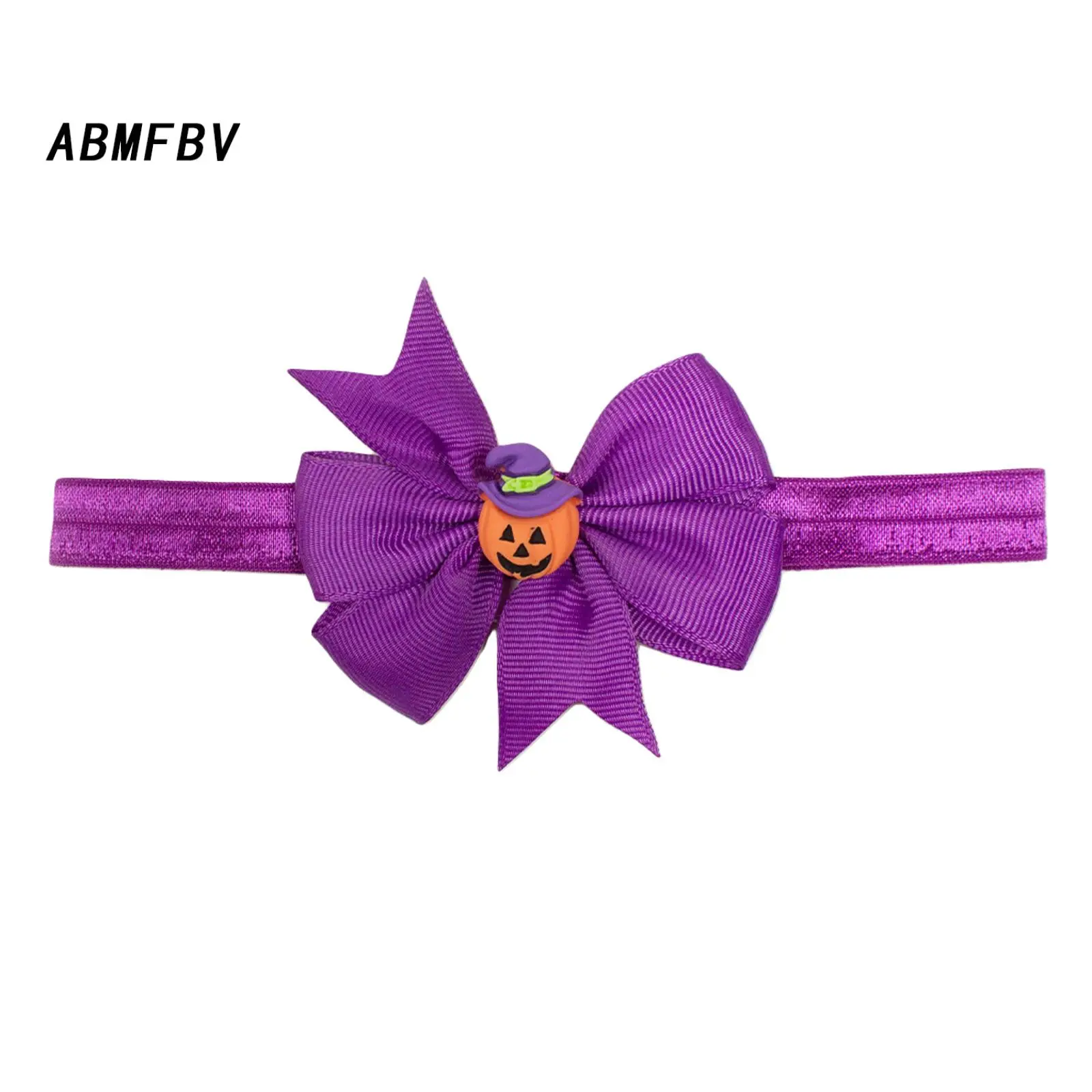 Baby Girl Halloween Headbands, Bow Pumpkin/Ghost/Bat Hair Accessory