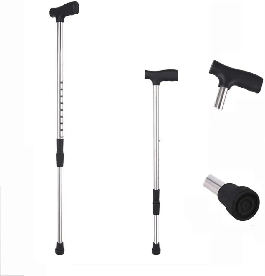 Tongkat Kaki 1 Alat Bantu Jalan Adjustable - Tongkat Lansia Satu Kaki