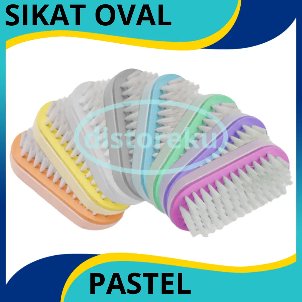 IK - SIKAT OVAL TWO TONE SIKAT BAJU PASTEL MACARON TERMURAH
