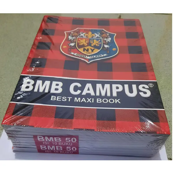 Buku Tulis BMB / BMC Campus 50 lembar (1 Pack 10 Buku)