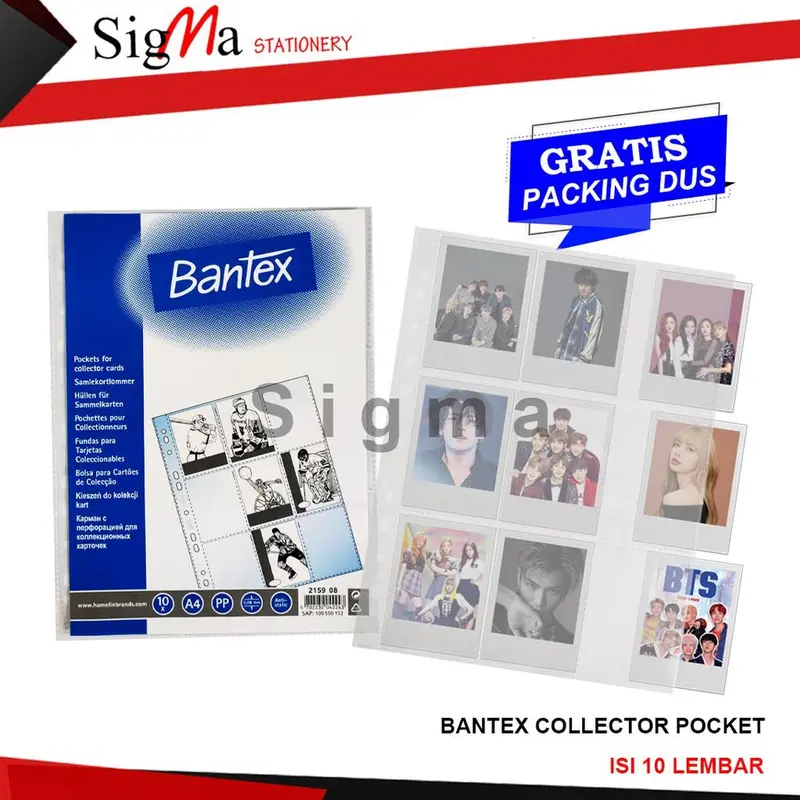 Sleeve Photocard / Tempat Foto Idol BANTEX Collector 9P Size A4 - 10 Lembar 0