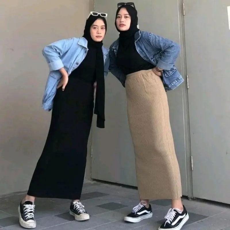 Rok rajut span premium.rok rajut tebal KNITD.rok rajut knit