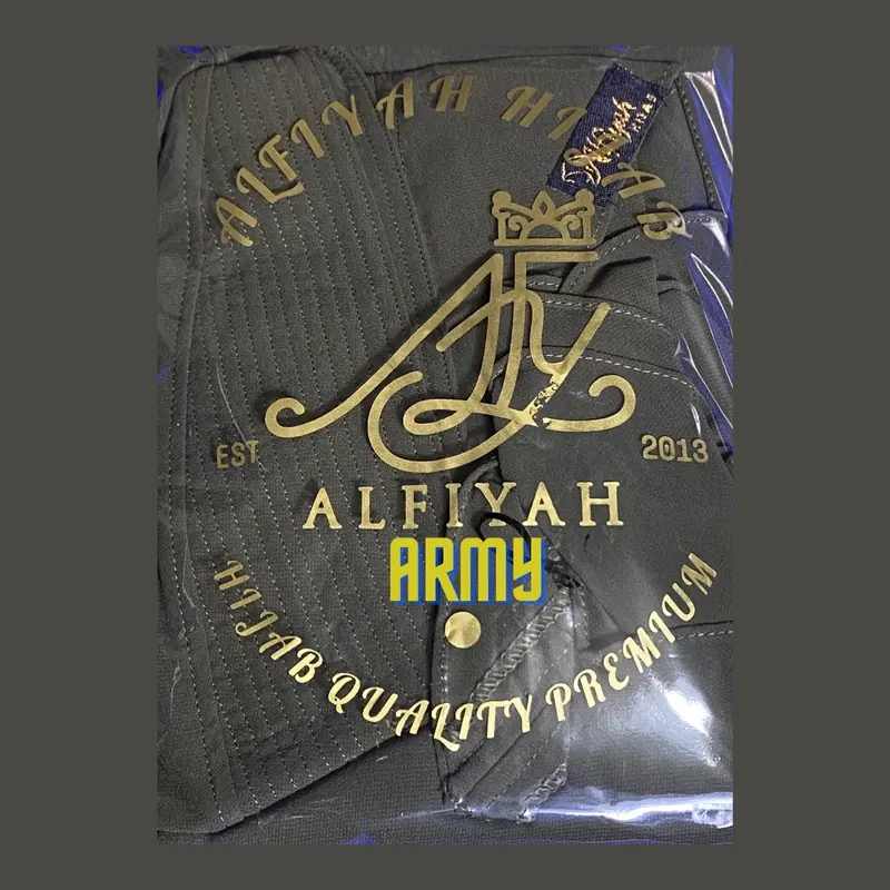 Jilbab Hijab Syar'i Kerudung Khimar Ceruty Babydoll 2 Layer Keong Mini ALFIYAH - Free Masker Muslim Pad Syari Instan Ceruti 8