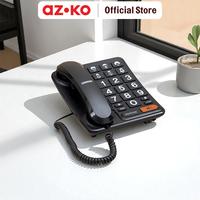 Gambar AZKO Krisbow Telepon Kabel Analog Big Button - Hitam Analog Corded Phone Telepon Rumah Kabel Corded Phone Analog Telepon Kantor Kabel dari AZKO ID Kota Tangerang Selatan 1 Tokopedia