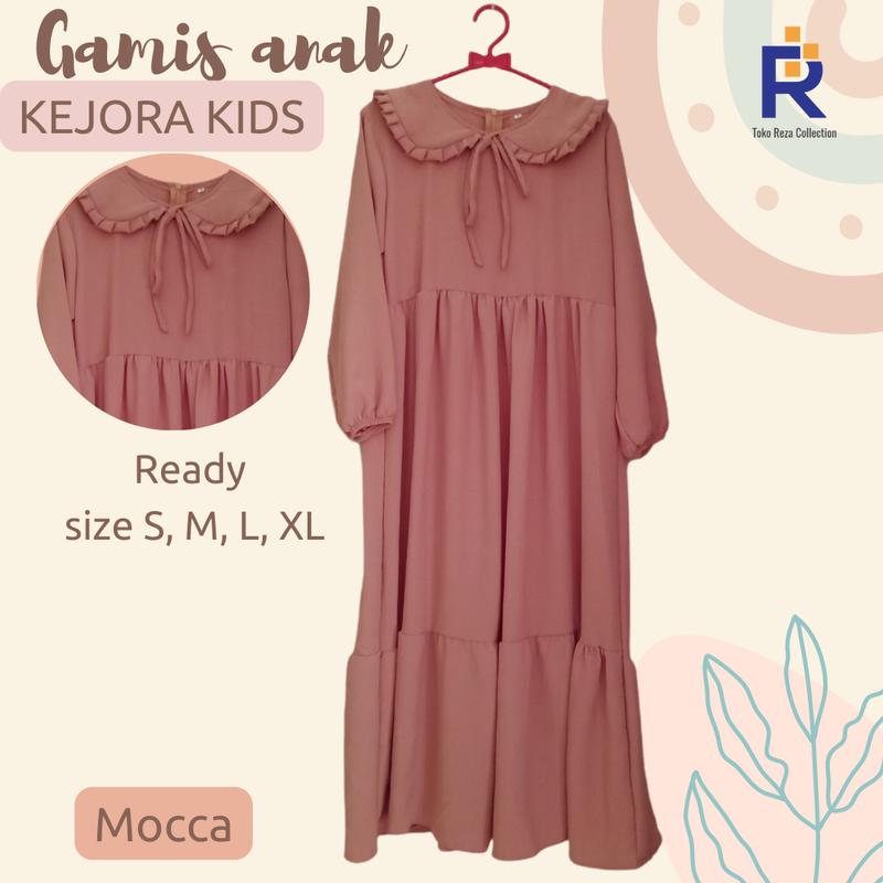 GAMIS ANAK KEJORA KIDS TERBARU/ FASHION MUSLIM/ BAJU ANAK TANGGUNG/ DRESS / SIZE S M L XL/ BISA COD 3