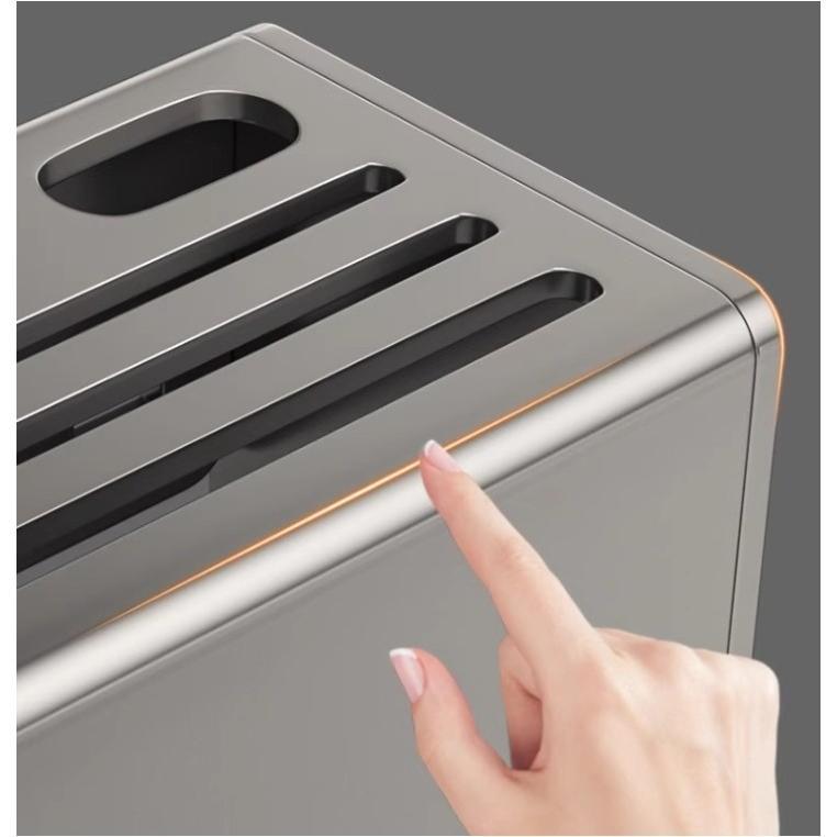 【SG Local Seller】Knife Holder Organizer Stainless Steel Rack This multifunctional kitchen storage rack with Utensil (gun gray) 4