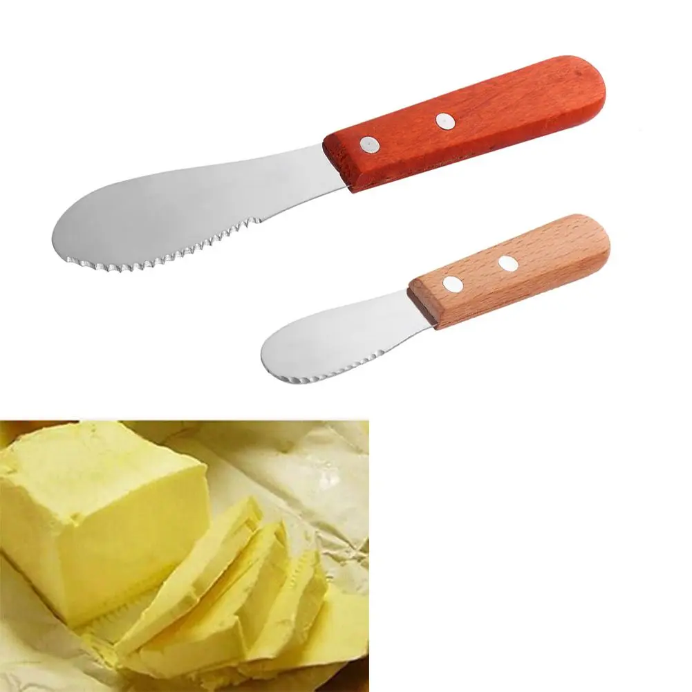 baninban Wood Handle Cutlery Jam Cheese Tools Kitchen Accessories Butter Spatula Cream Scraper