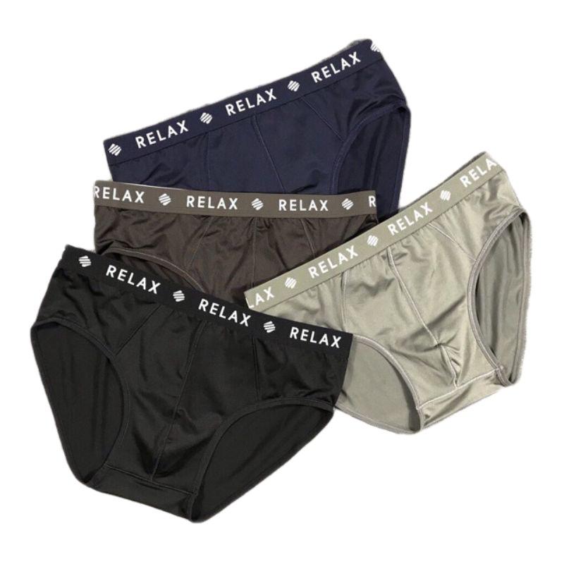 combo 3c Quần lót nam RELAX RLTK018 quần lót Cotton USA , quần lót mẫu có big size Menswear Boxer Thun Nhung Thun Quần Boxer Sịp Đen