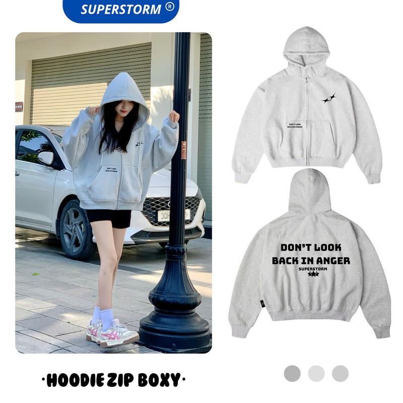 Áo Khoác Hoodie Zip Chất Nỉ Bông Cao Cấp Phù