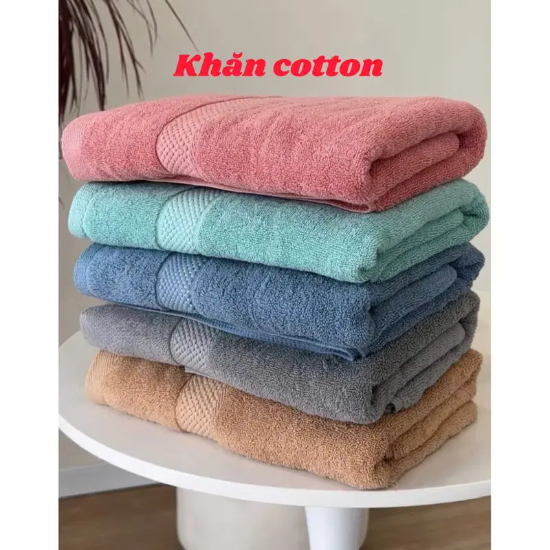 Khăn tắm cỡ đại 70x140cm 100% cotton siêu thấm hút, không sổ lông, không phai màu - Xuất Nhật Nhà Tắm khăn mochi 0