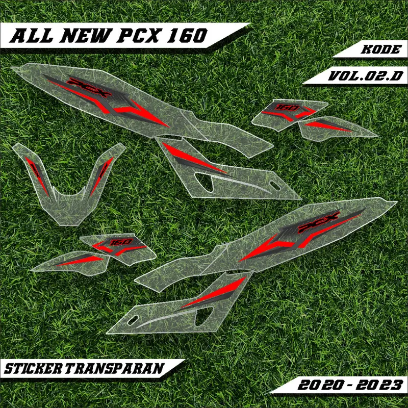 ''''' STRIPING TRANSPARAN HONDA PCX 160 ALL NEW LIST MOTOR DESAIN GRAFIS SIMPLE GPC 002 ,,,, 6