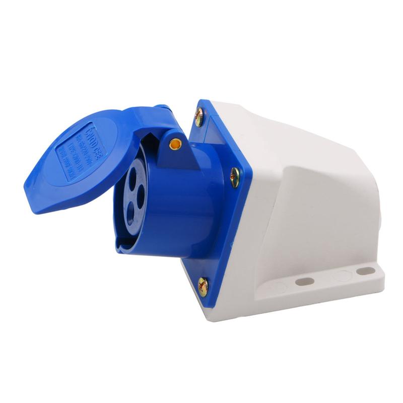 Product Introduction of 16 Amp 3 Pin Industrial Socket 220-250V Weatherproof IP44 2P+E 3Phase 16A 38