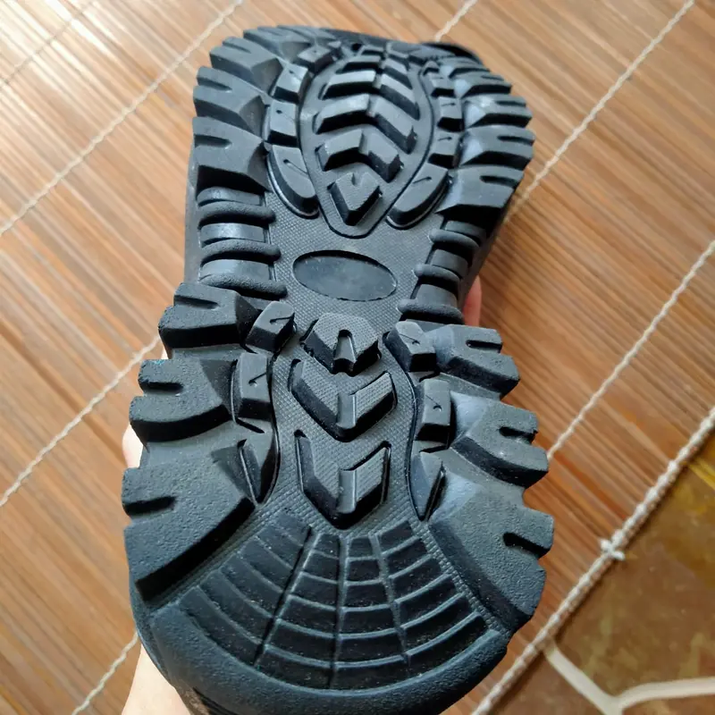 Sol sepatu safety pdl boots King chetah gunung treking tni tentara sol karet terbaru hitam shoe 3
