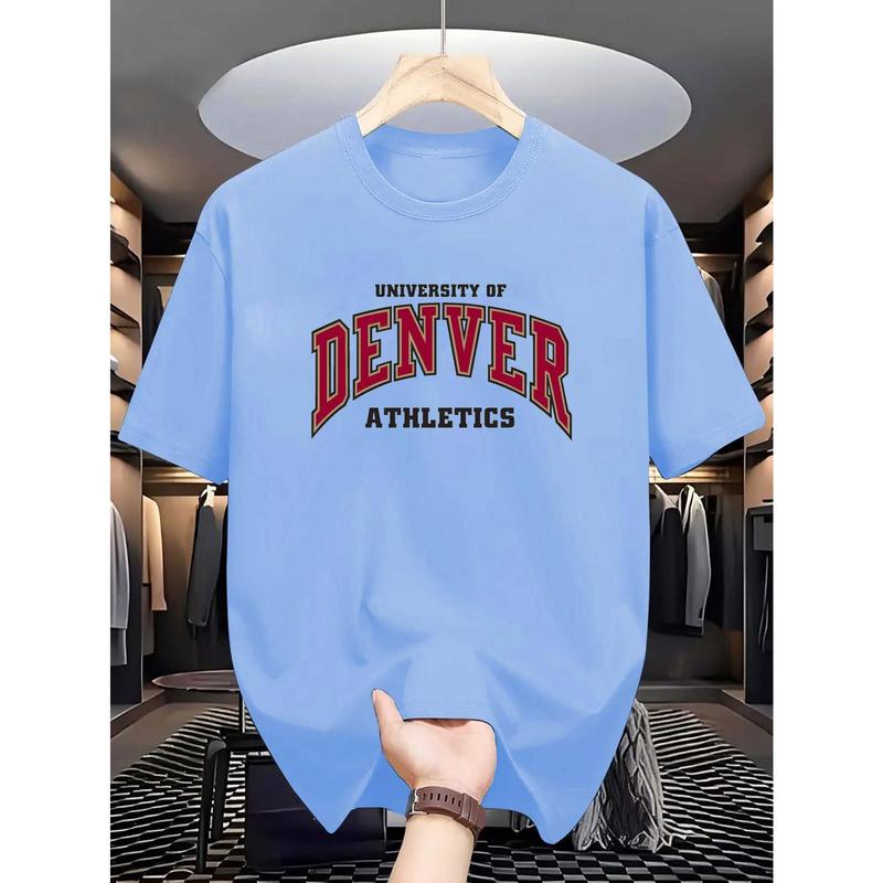 Handsome simple unisex short-sleeved T-shirt Comfortable and breathable style men's top 7
