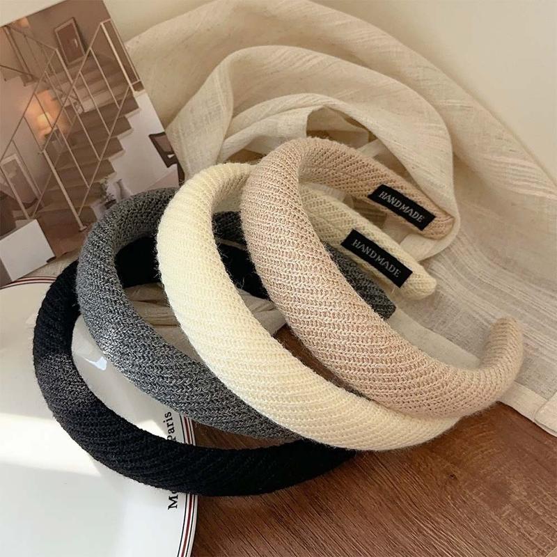 Product Introduction of South Korea Headband Female Autumn and Winter Simplicity Ins Style High Skull Top Headband High Sense Hair Accessories Hair Tie Hairband Hairpin 5