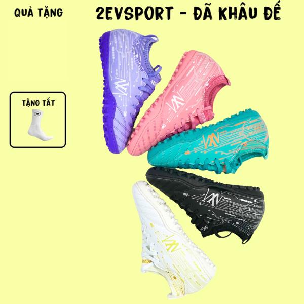 Giày đá bóng trẻ em Newmos Warrior Kid cổ chun, giày đá banh sân cỏ nhân tạo thể thao bền đẹp - 2EVSPORT (gồm tất)