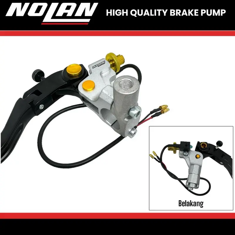 MASTER REM BRAKE PUMP NOLAN ORIGINAL SINGLE TABUNG  CNC UNIVERSAL MATIC DAN BEBEK Z6025 3