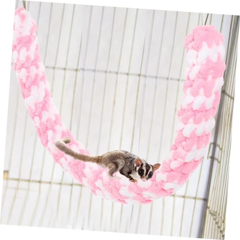 Product Introduction of HG 1PC Totority Hammock Swing Ferret Toys Sugar Glider Toys, Hamster Toy Cage Rat Rope Toy Sugar Glider Toy Bird Rope Perch Swing Toy for Climbing/Exercising Hammock Swing Ferret Toys 24
