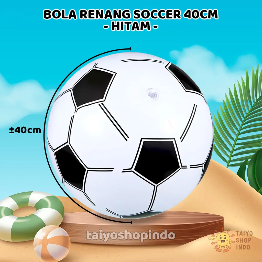 Soccer Hitam 40cm