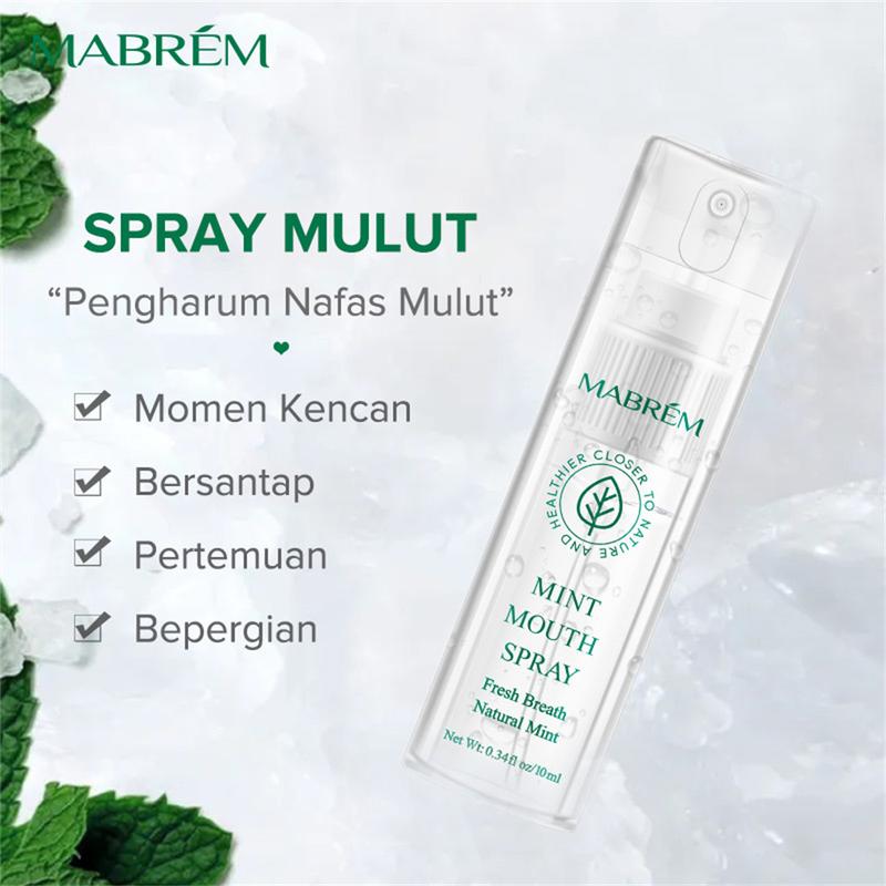 MABREM Oral Spray Freshens Breath, Deodorizes And Leaves Fragrance Portable Breath Freshener To Prevent Bad Breath Peppermint Fresh Mouth Mist 5