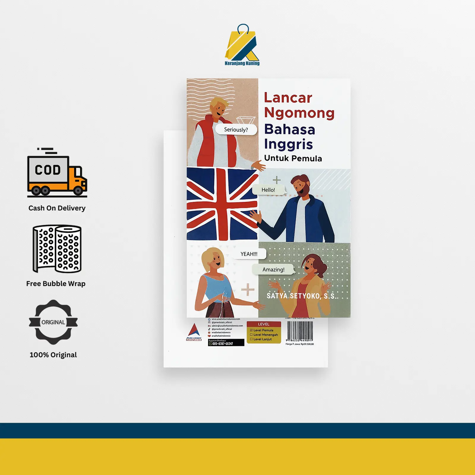 Buku Bahasa Inggris - Buku Belajar Bahasa Inggris - Lancar Ngomong Bahasa Inggris Untuk Pemula