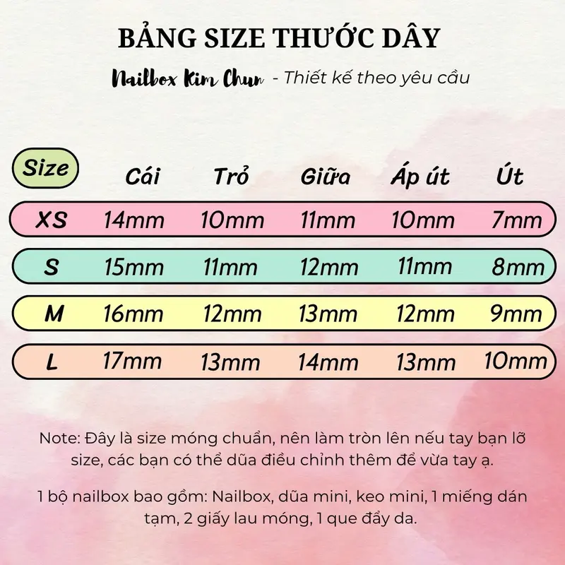 CT01: Nailbox thiết kế Tết 2025 (charm Lân đủ màu NGẪU NHIÊN) form tròn nhọn 5